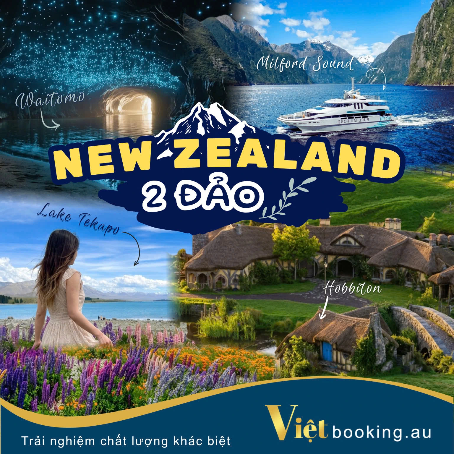 2 đảo New Zealand 6 ngày